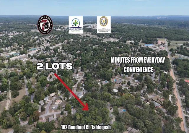 Photo 1 of Land for sale at 102 Boudinot Ct, Tahlequah, OK 74464 | MLS# 2636482 | Listing updated on 2026-10-06
