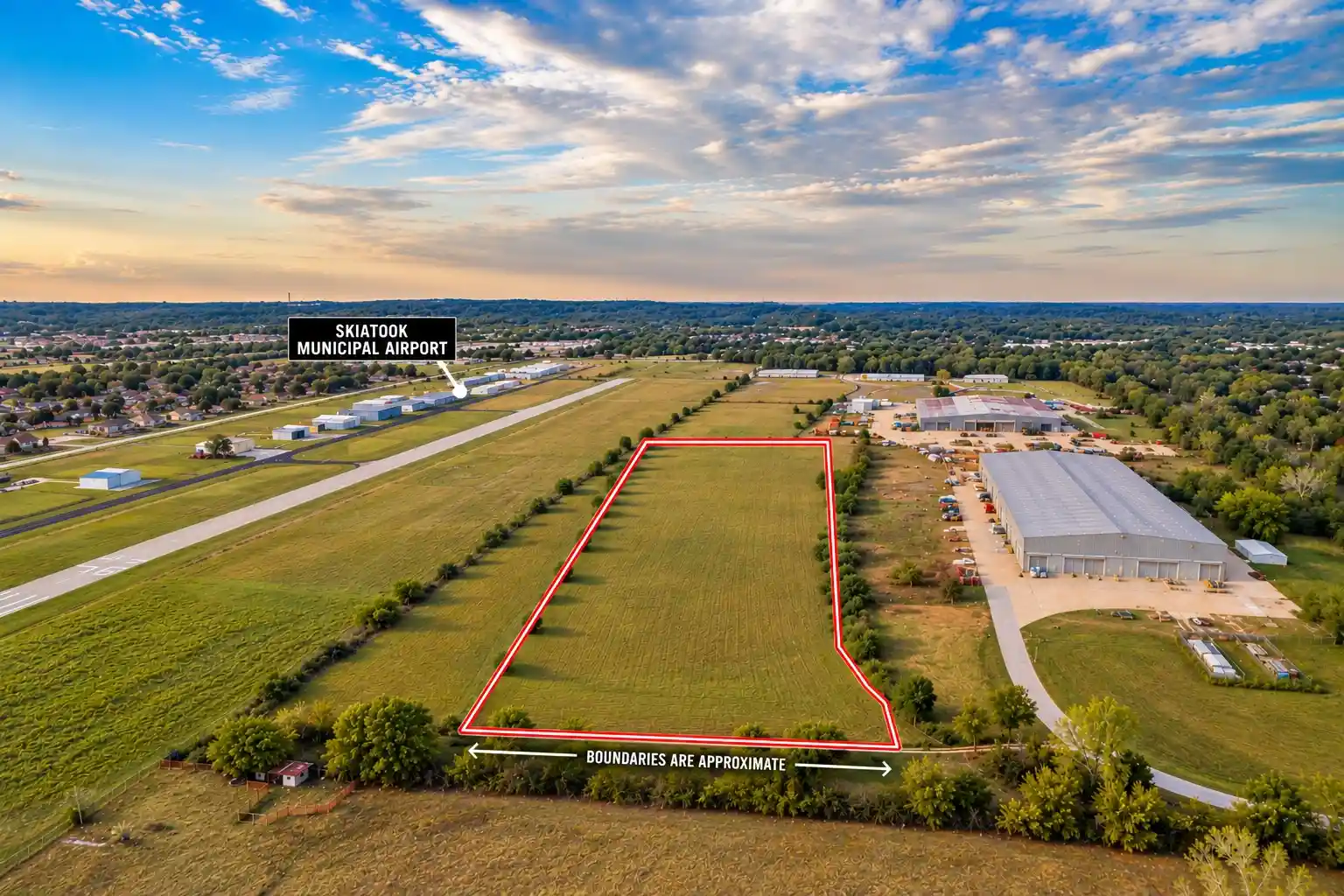 Photo 1 of Land for sale at 13 N Airport Rd, Skiatook, OK 74070 | MLS# 2638205 | Listing updated on 2026-10-22