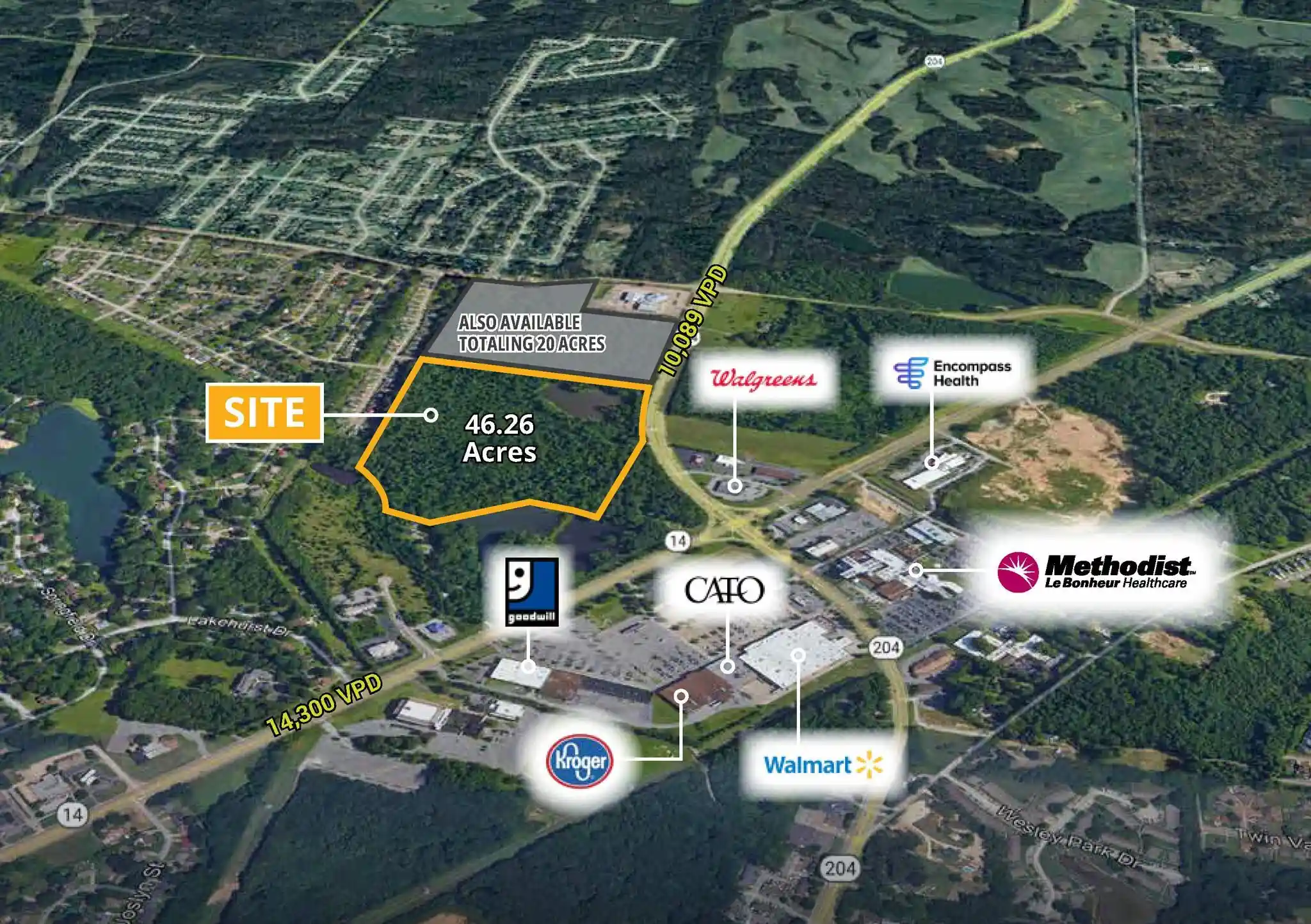 Photo 1 of Land for sale at 4087 Singleton Pky, Memphis, TN 38128 | MLS# 10196044 | Listing updated on 2026-07-09