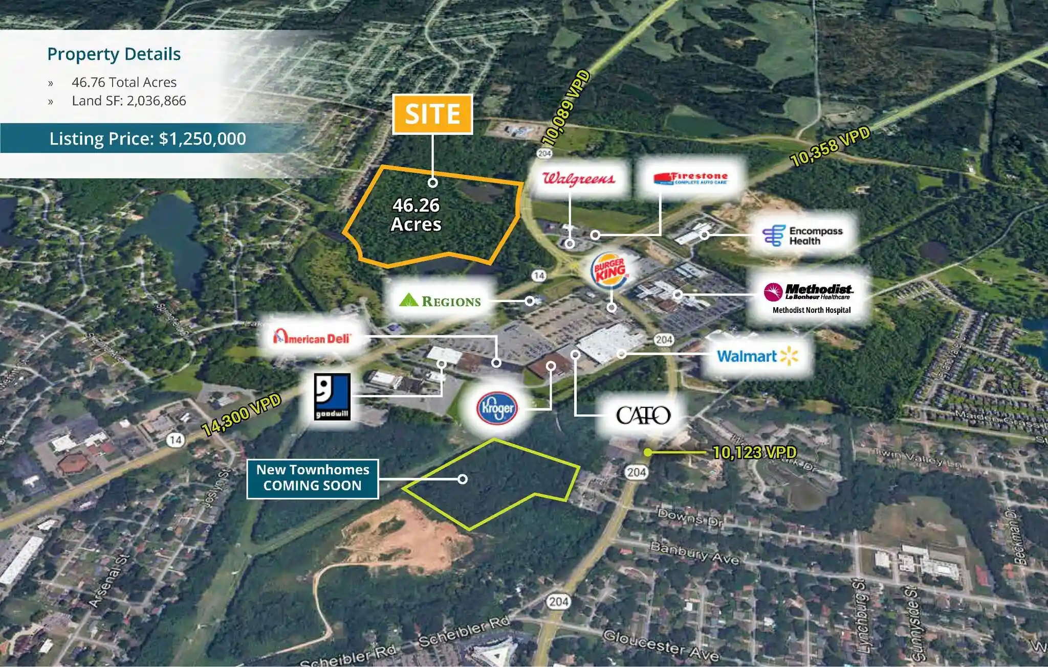 Photo 2 of Land for sale at 4087 Singleton Pky, Memphis, TN 38128 | MLS# 10196044 | Listing updated on 2026-07-09