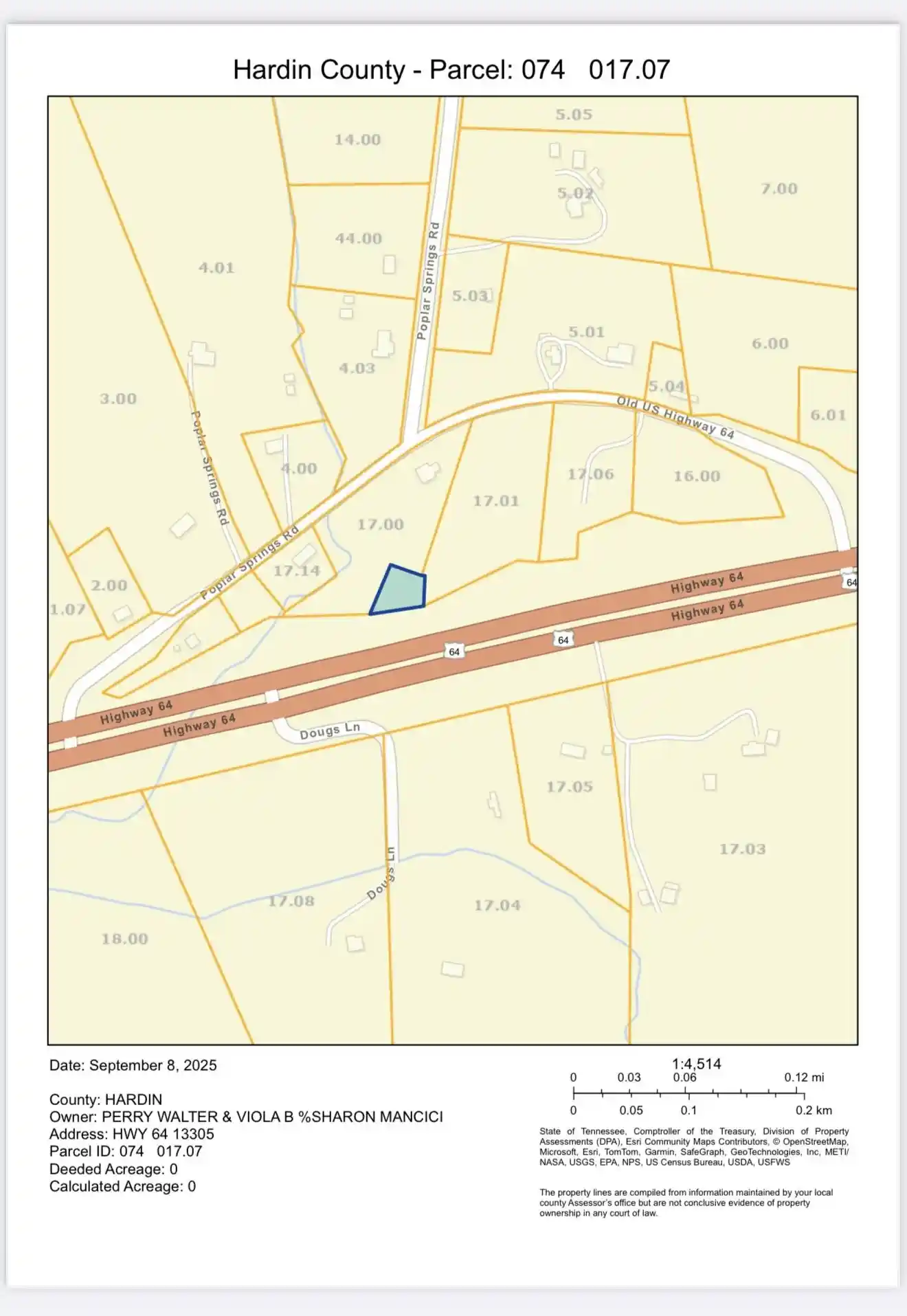 Photo 3 of Land for sale at 13305 Highway 64, Savannah, TN 38372 | MLS# 10205421 | Listing updated on 2026-09-07