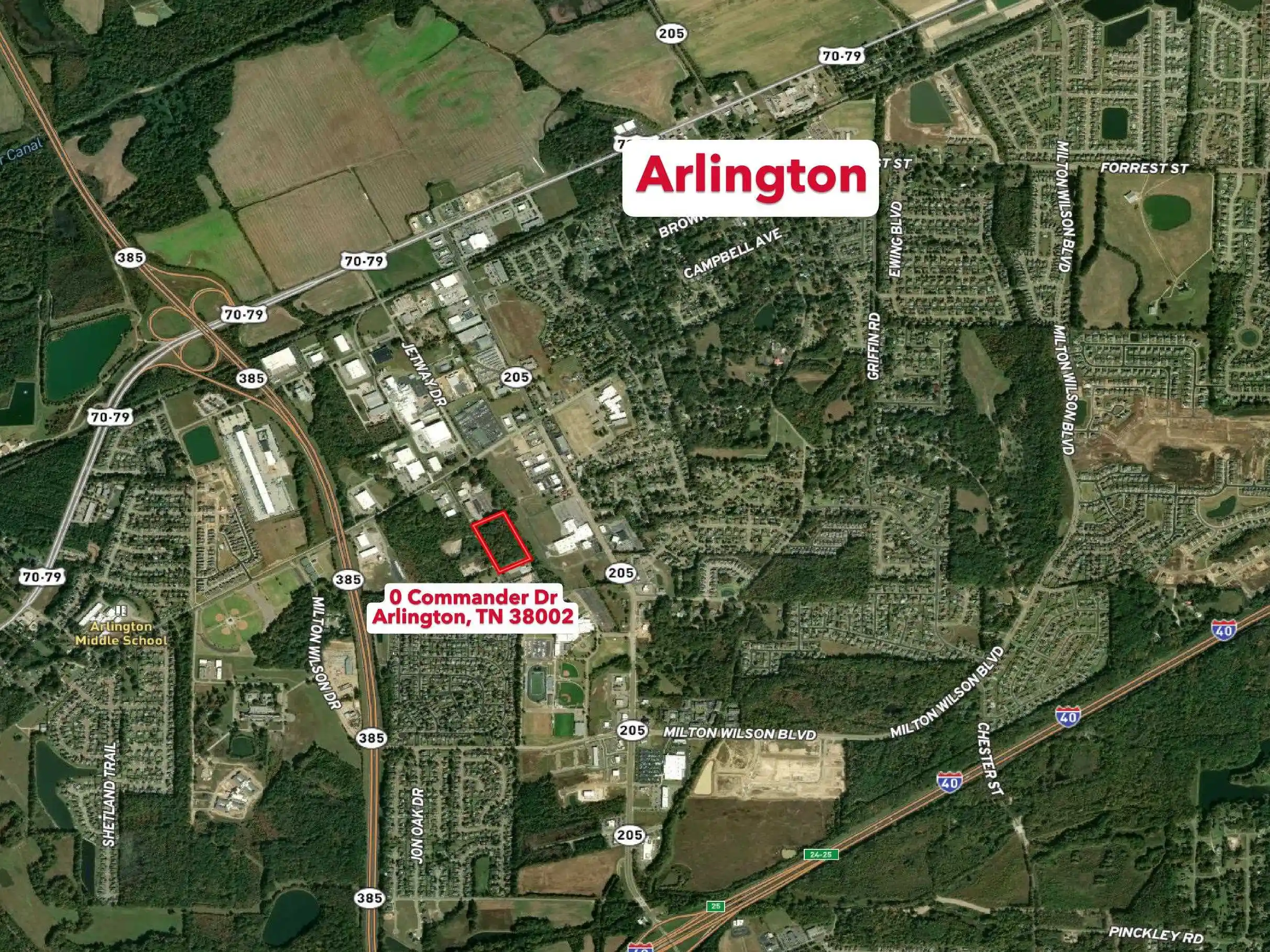 Photo 1 of Land for sale at 0 Commander Dr, Arlington, TN 38002 | MLS# 10216266 | Listing updated on 2026-09-12