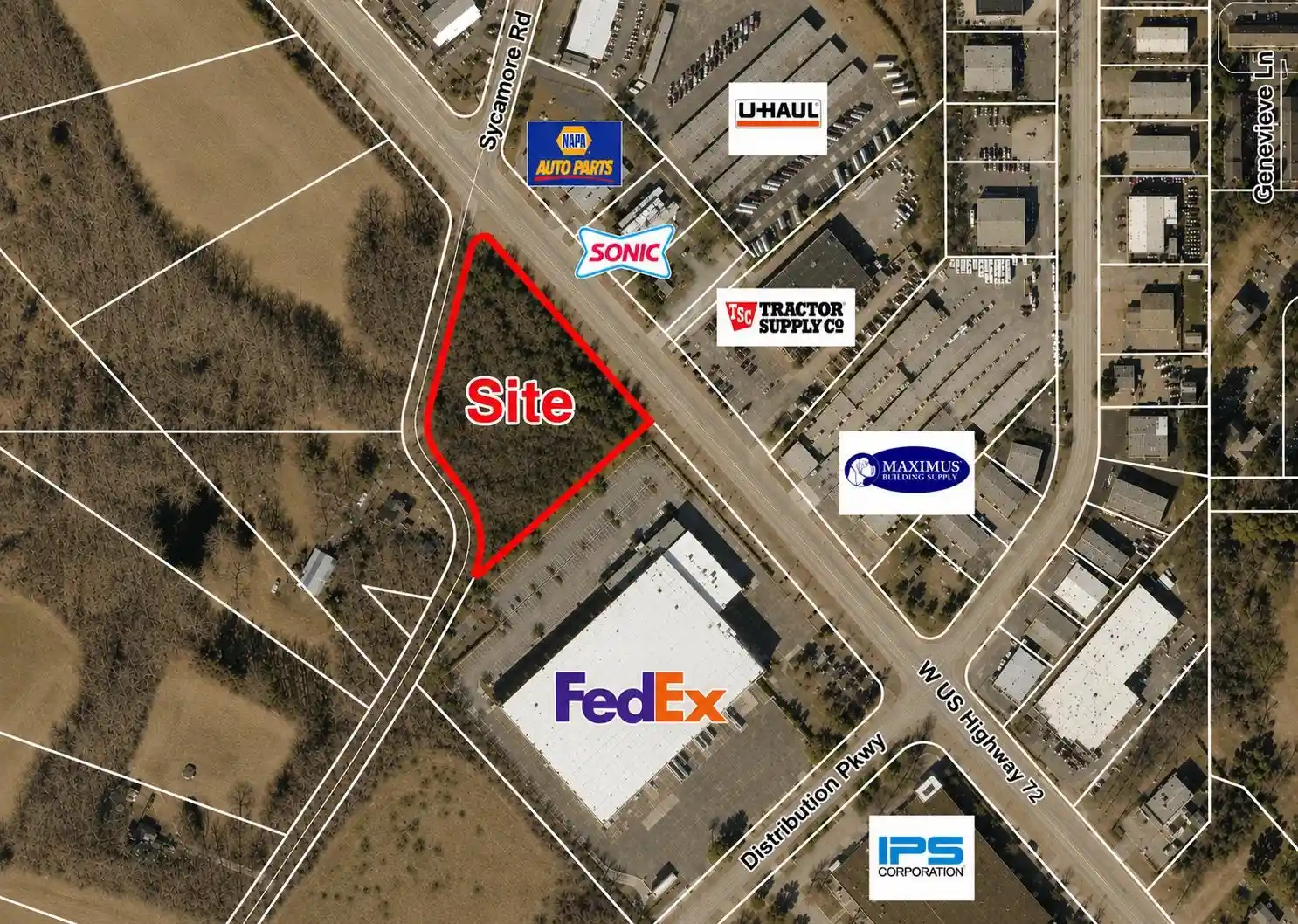 Photo 1 of Land for sale at Us 72 Hwy, Collierville, TN 38017 | MLS# 10221661 | Listing updated on 2026-07-15