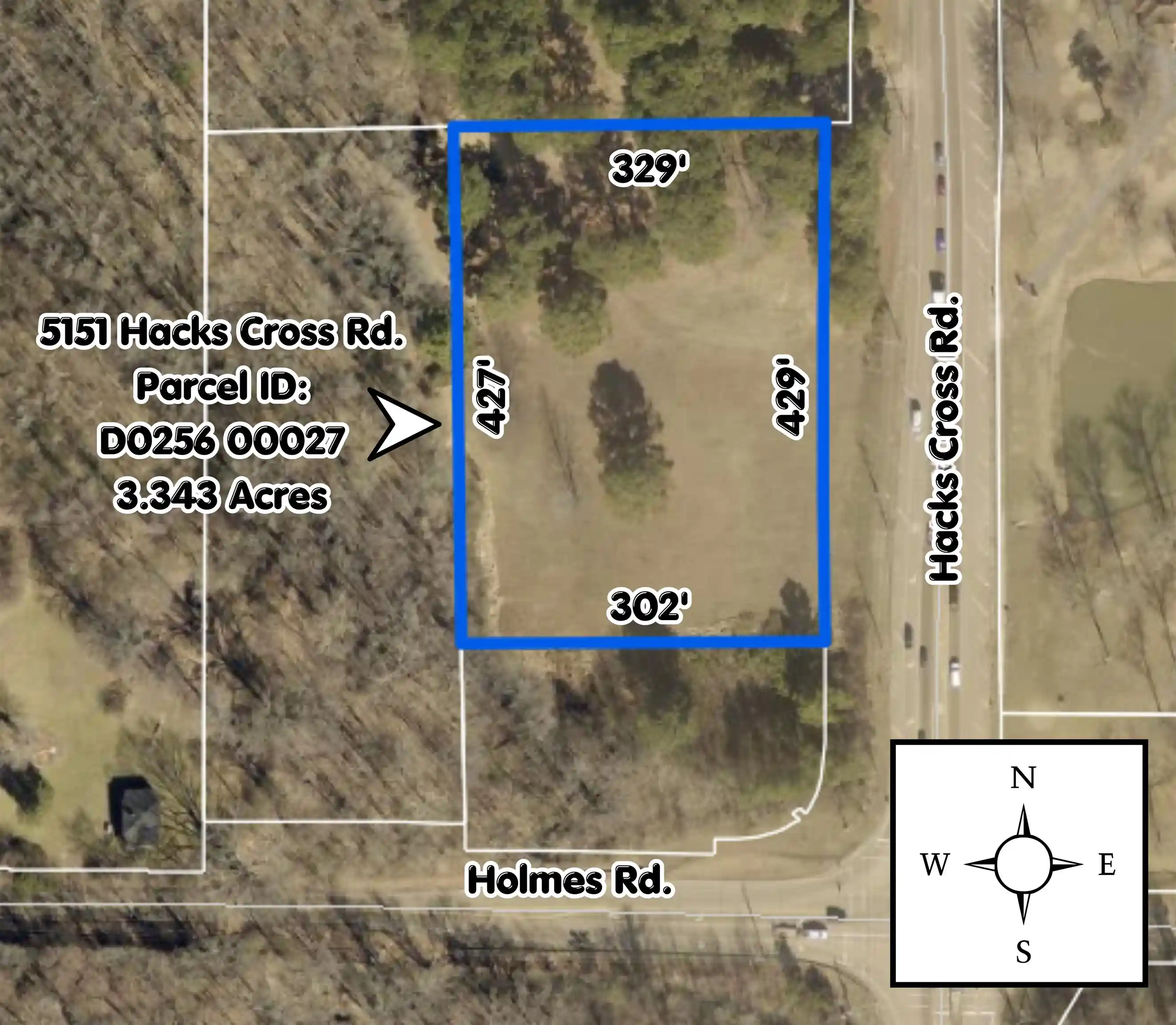Land for sale at 5151 Hacks Cross Rd, Memphis, TN 38125 | MLS# 10225195