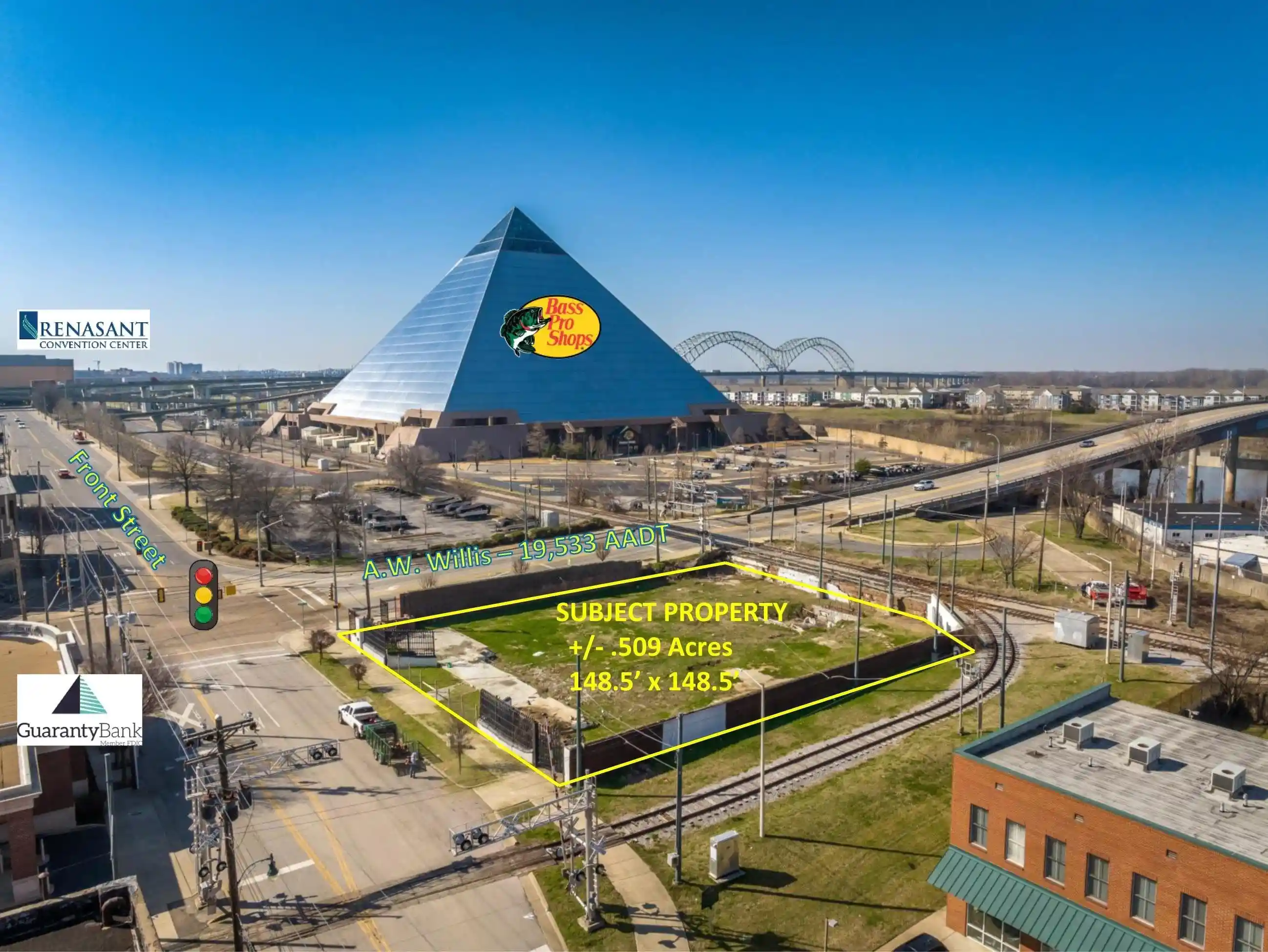 Photo 1 of Land for sale at 463 N Front St, Memphis, TN 38105 | MLS# 10230192 | Listing updated on 2026-09-11