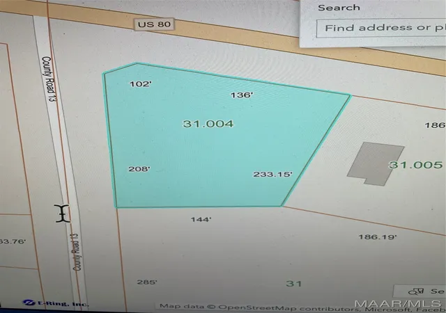 Photo 3 of Land for sale at 10359 W Highway 80, Shorter, AL 36083 | MLS# 582082 | Listing updated on 2026-08-28