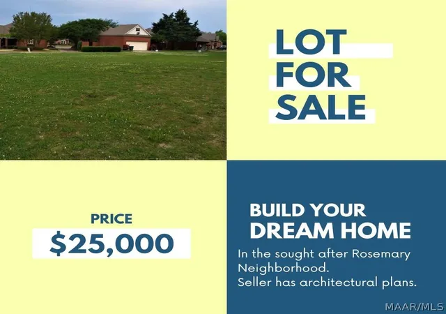Photo 1 of Land for sale at 4013 Raffles Dr, Montgomery, AL 36106 | MLS# 588889 | Listing updated on 2026-09-01