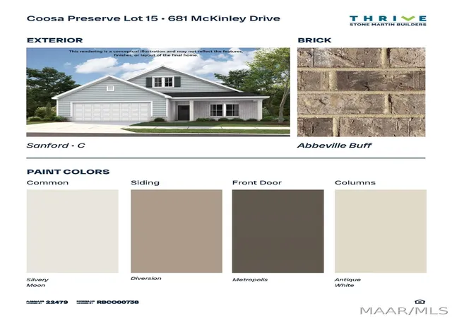 Photo 2 of Single family home for sale at 681 Mckinley Dr, Wetumpka, AL 36092 | MLS# 590998 | Listing updated on 2026-10-05