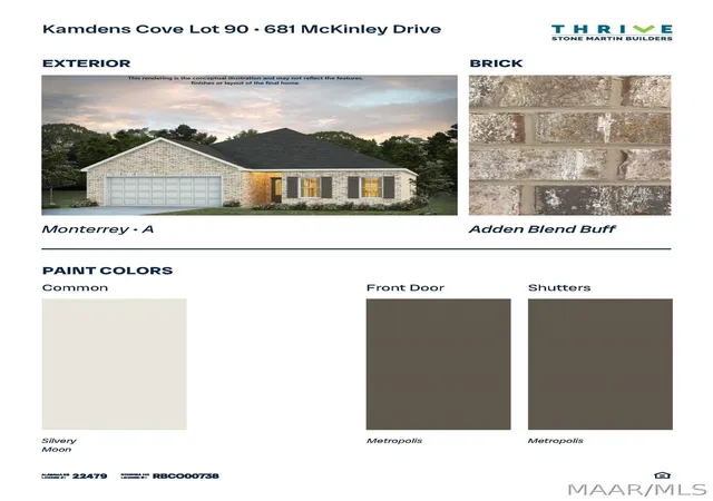 Photo 2 of Single family home for sale at 251 Laila Way, Millbrook, AL 36054 | MLS# 591005 | Listing updated on 2026-10-05