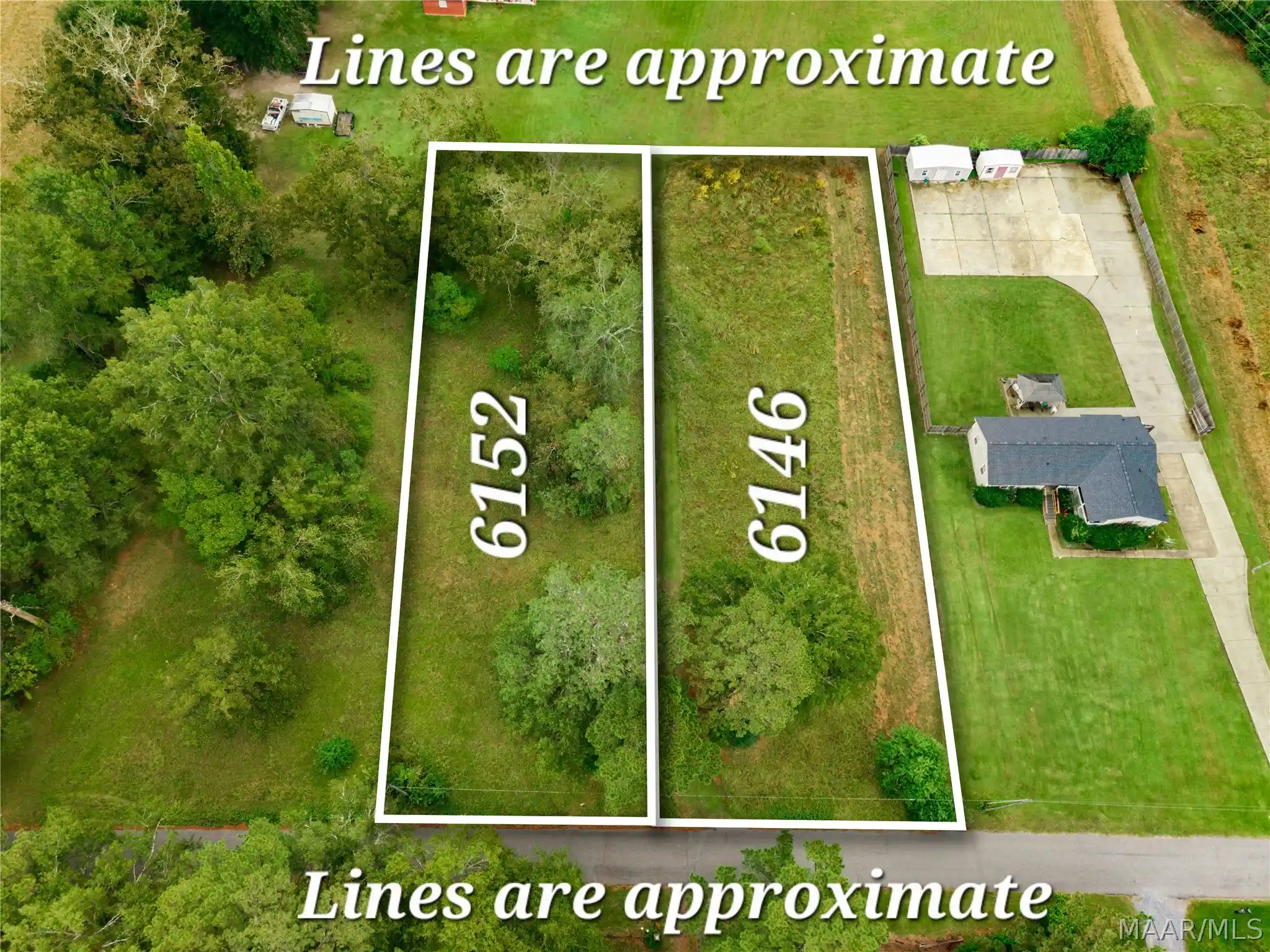 Land for sale at 6146 & 6152 Woodley Cir, Montgomery, AL 36116 | MLS# 591214