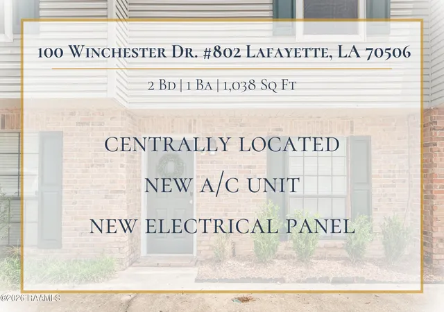 2nd image of 100 Winchester Dr #802, Lafayette, LA 70506 | MLS# 2600006593
