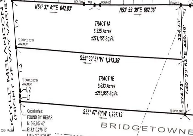Homes for sale in Breaux Bridge, LA | Tbd Doyle Melancon Lot 1b Rd, Breaux Bridge, LA 70517 | MLS# 24011499