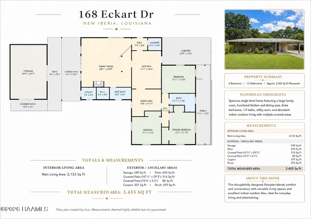 Photo 37 of Single family home for sale at 168 Eckart Dr, New Iberia, LA 70560 | MLS# 2600005680 | Listing updated on 2026-09-01