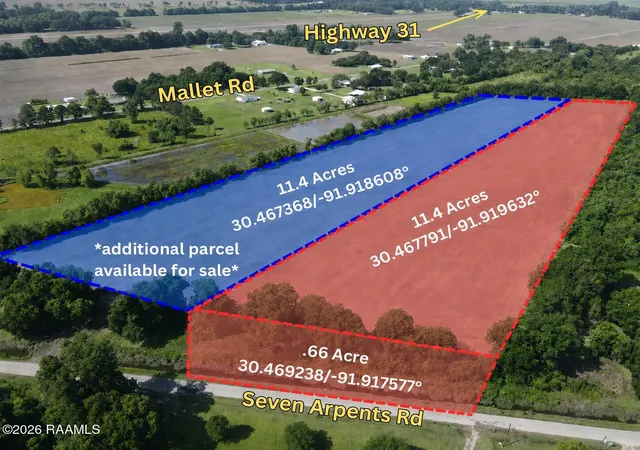 Homes for sale in Arnaudville, LA | Tbd Seven Arpents Rd, Arnaudville, LA 70512 | MLS# 2600005784