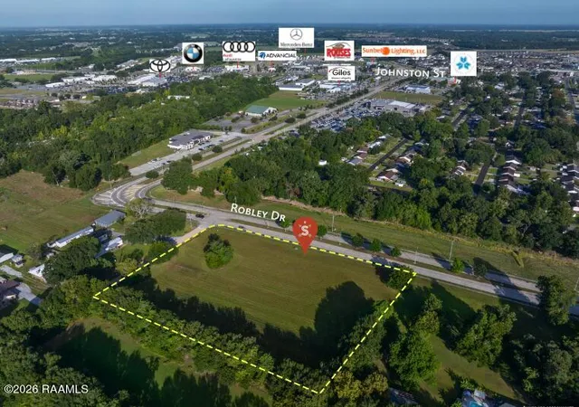 Land for sale at 1300 W Robley Dr, Lafayette, LA 70503 | MLS# 2600007871