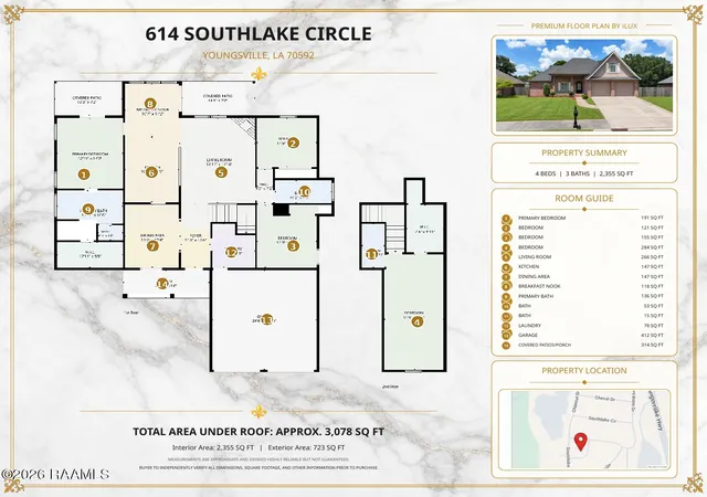 48th image of 614 Southlake Cir, Youngsville, LA 70592 | MLS# 2600006658