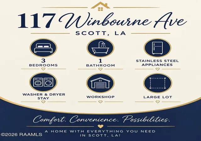 2nd image of 117 Winbourne Ave, Scott, LA 70583 | MLS# 2600007663