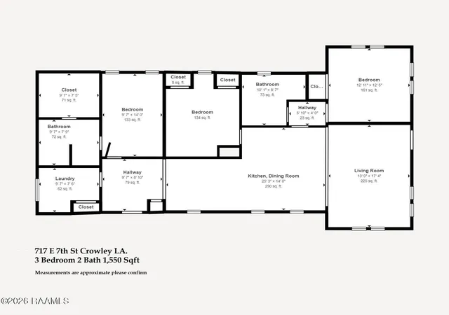 Photo 2 of Single family home for sale at 717 E 7th Street, Crowley, LA 70526 | MLS# 2600006890 | Listing updated on 2026-08-10