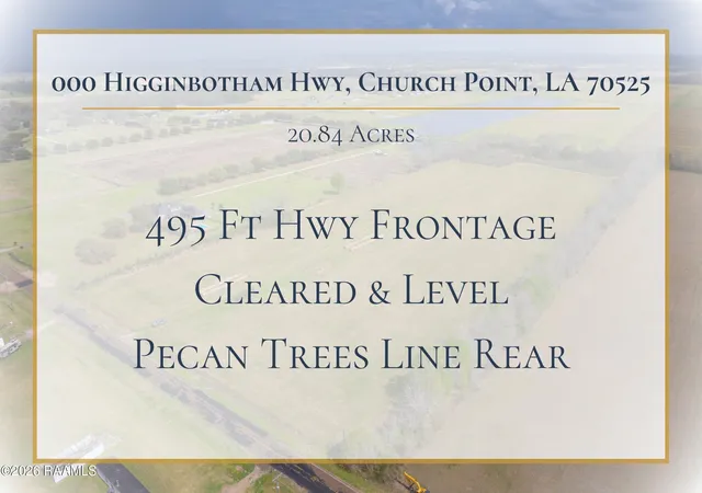 Homes for sale in Church Point, LA | 000 Higginbotham Hwy, Church Point, LA 70525 | MLS# 2600001709