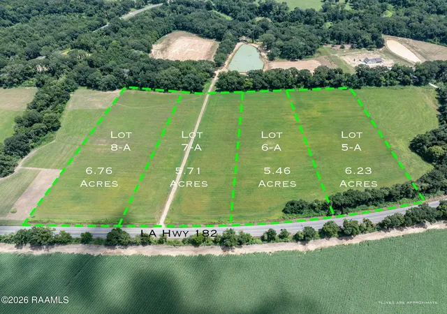 Photo 1 of Land for sale at Lot 5 A Hwy 182, Sunset, LA 70584 | MLS# 2600007744 | Listing updated on 2026-09-10