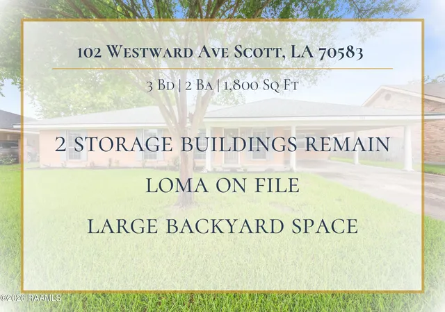 2nd image of 102 Westward Ave, Scott, LA 70583 | MLS# 2600005447