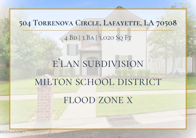2nd image of 504 Torrenova Cir, Lafayette, LA 70508 | MLS# 2600005796
