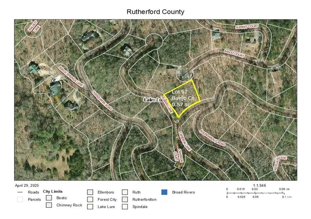 Photo 2 of Land for sale at Lot 57 Banjo Ct, Lake Lure, NC 28746 | MLS# 4233392 | Listing updated on 2026-09-24
