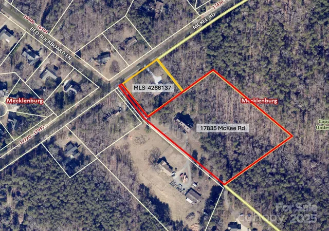 Photo 1 of Sale Pending at 17835 Mckee Rd, Charlotte, NC 28278 | MLS# 4264098 | Listing updated on 2026-04-15