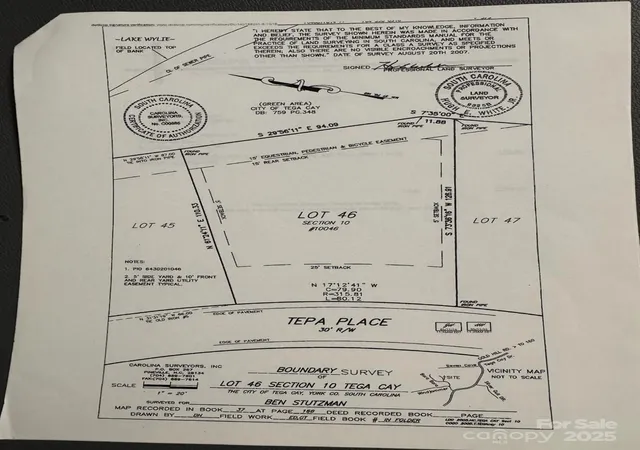 Photo 2 of Land for sale at 10046 Tepa Pl, Fort Mill, SC 29708 | MLS# 4295290 | Listing updated on 2026-08-25