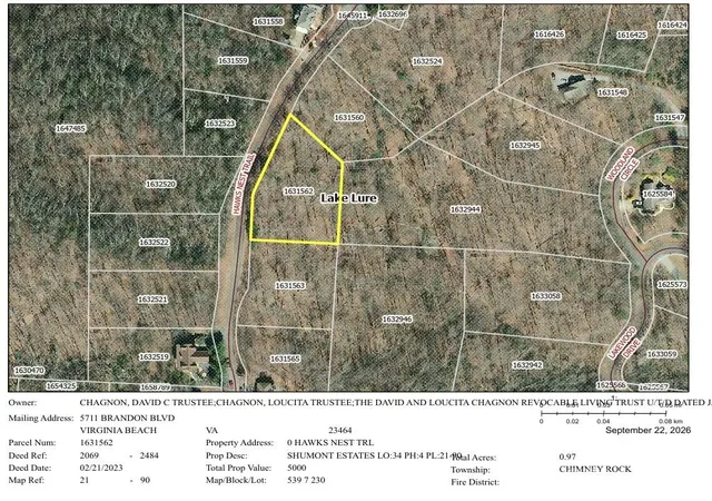 Photo 3 of Land for sale at Lot 34 Hawks Nest Trl, Lake Lure, NC 28746 | MLS# 4296708 | Listing updated on 2026-10-06