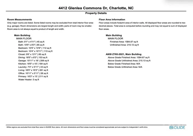 Homes for sale in Charlotte, NC | 4412 Glenlea Commons Dr, Charlotte, NC 28216 | MLS# 4314220