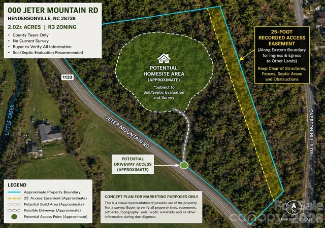Photo 1 of Land for sale at 000 Jeter Mountain Rd, Hendersonville, NC 28739 | MLS# 4373946 | Listing updated on 2026-06-01