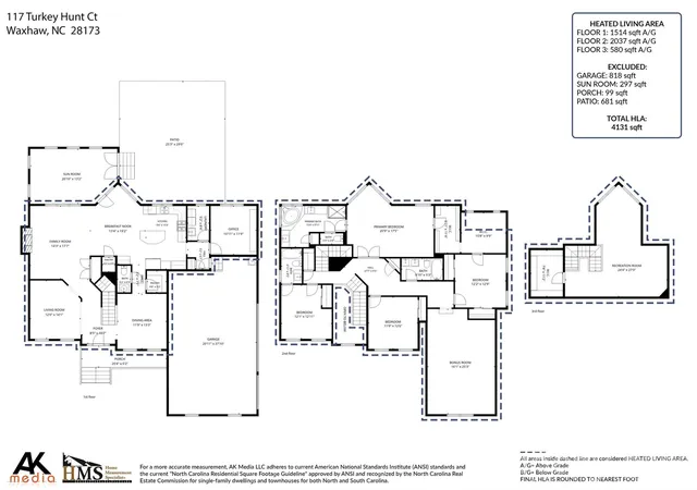 Photo 3 of Single family home for sale at 117 Turkey Hunt Ct, Waxhaw, NC 28173 | MLS# 4390303 | Listing updated on 2026-10-04