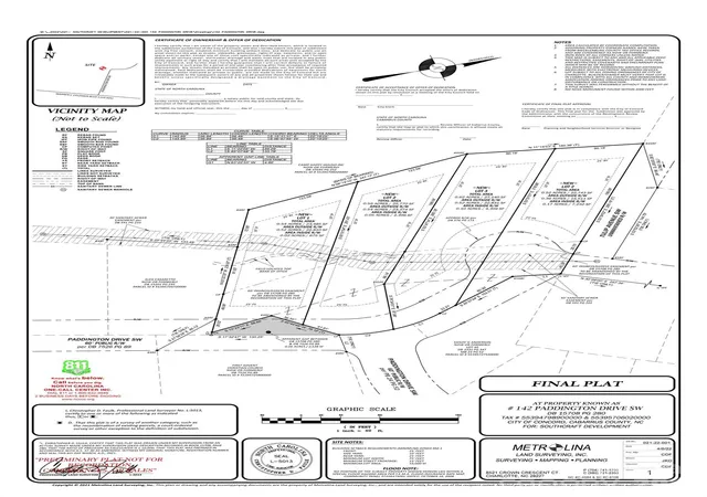 Photo 4 of Land for sale at 148 Paddington Dr SW, Concord, NC 28025 | MLS# 4392918 | Listing updated on 2026-06-15