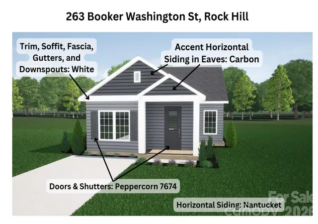 Photo 1 of Single family home for sale at 263 Booker Washington St, Rock Hill, SC 29730 | MLS# 4394468 | Listing updated on 2026-10-26