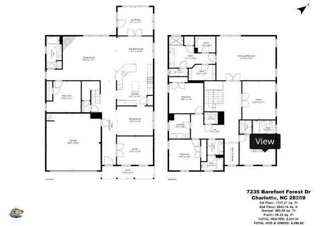 Photo 38 of Single family home for sale at 7235 Barefoot Forest Dr, Charlotte, NC 28269 | MLS# 4396233 | Listing updated on 2026-09-05