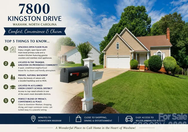 Single family home for sale at 7800 Kingston Dr, Waxhaw, NC 28173 | MLS# 4399106