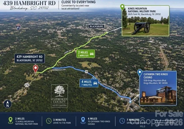 Photo 4 of Single family home for sale at 439 Hambright Rd, Blacksburg, SC 29702 | MLS# 4400562 | Listing updated on 2026-08-31