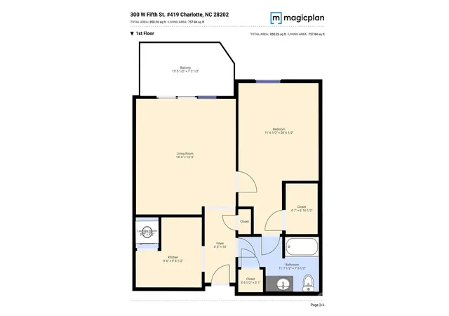 48th image of 300 W 5th St #419, Charlotte, NC 28202 | MLS# 4406145