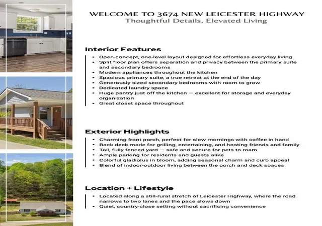 Photo 21 of Single family home for sale at 3674 New Leicester Hwy, Leicester, NC 28748 | MLS# 4410142 | Listing updated on 2026-09-03