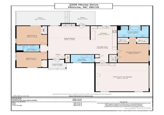 46th image of 3209 Monte Dr, Monroe, NC 28110 | MLS# 4412085