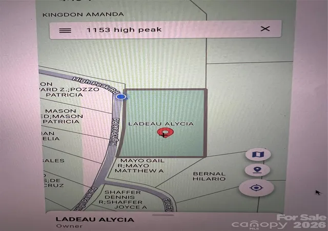 Photo 4 of Land for sale at 71, 72 73 High Peak Rd, Hendersonville, NC 28792 | MLS# 4414687 | Listing updated on 2026-08-28