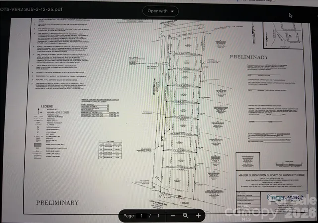Photo 1 of Land for sale at 1318 29th Street Sw, Hickory, NC 28602 | MLS# 4416242 | Listing updated on 2026-08-21