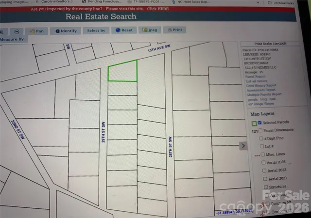 Photo 2 of Land for sale at 1318 29th Street Sw, Hickory, NC 28602 | MLS# 4416242 | Listing updated on 2026-08-21