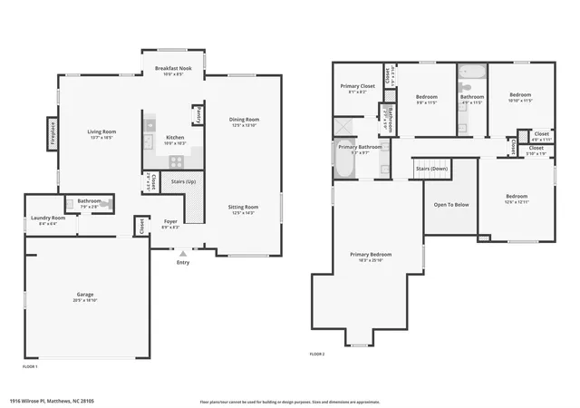 Photo 1 of Single family home for sale at 1916 Wilrose Pl, Matthews, NC 28105 | MLS# 4417599 | Listing updated on 2026-10-12