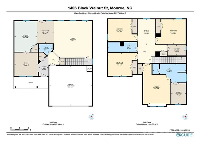 Photo 2 of Single family home for sale at 1406 Black Walnut St, Monroe, NC 28112 | MLS# 4418699 | Listing updated on 2026-08-29