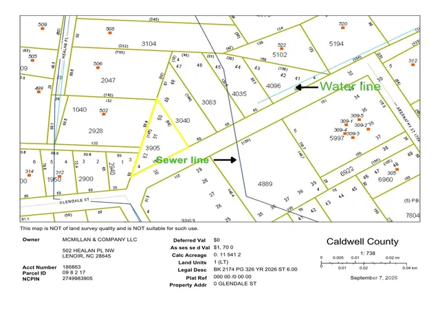 Photo 2 of Land for sale at 000 Glendale St, Lenoir, NC 28645 | MLS# 4422439 | Listing updated on 2026-09-08