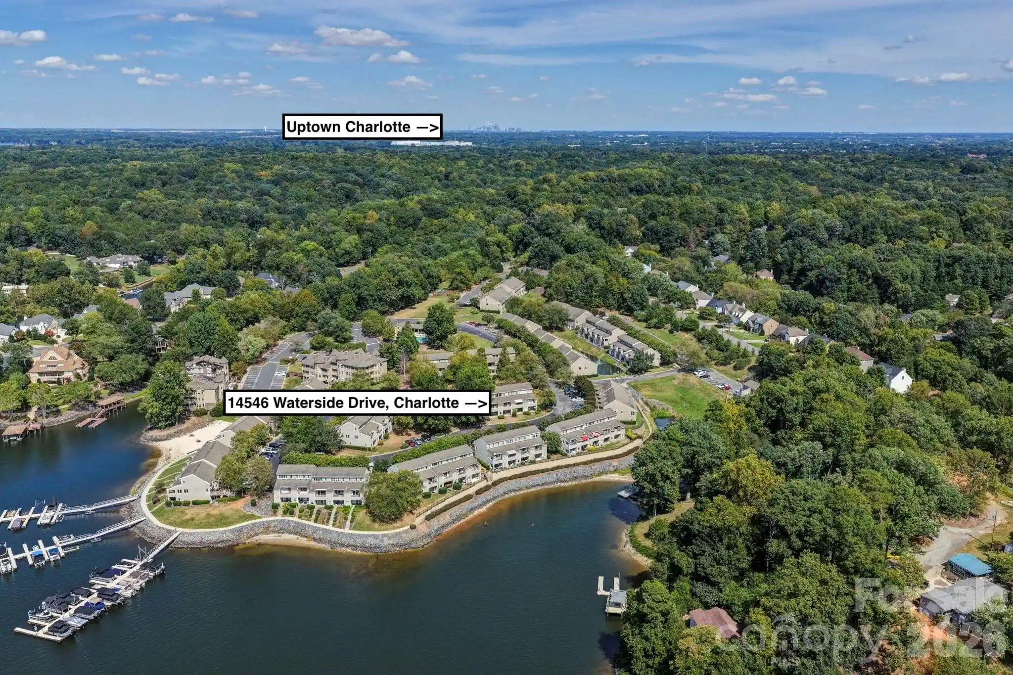 Listing Photo 1 - Condo for sale in 14546 Waterside Dr located at 14546 Waterside Dr, Charlotte, NC 28278 - Unit 14546 Waterside Dr