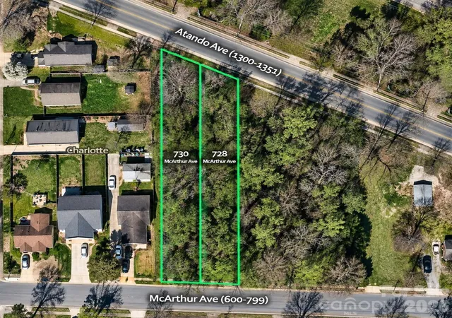 Photo 1 of Land for sale at 730 728 Mcarthur Ave, Charlotte, NC 28206 | MLS# 4424121 | Listing updated on 2026-09-12