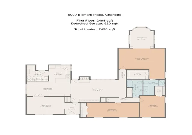 Photo 2 of Single family home for sale at 6009 Bismark Pl, Charlotte, NC 28211 | MLS# 4425141 | Listing updated on 2026-10-01